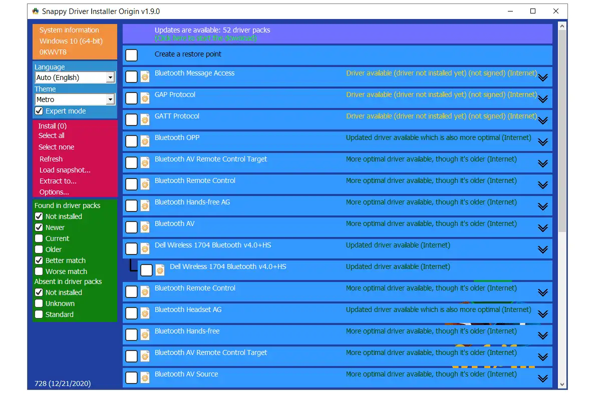 Snappy Driver Installer Origin SDI